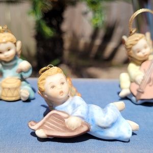 3 Berta Hummel's Littlest Angels Christmas tree ornaments